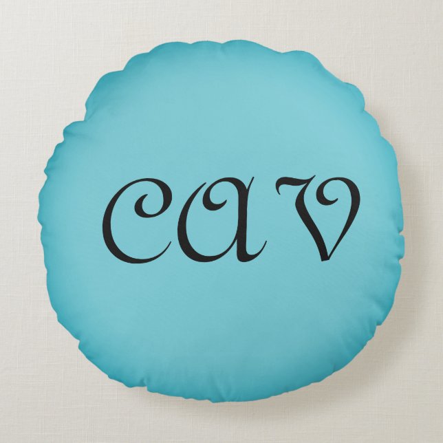 Recoleta Cornblomma Blue Rund Kudde (Framsidan)