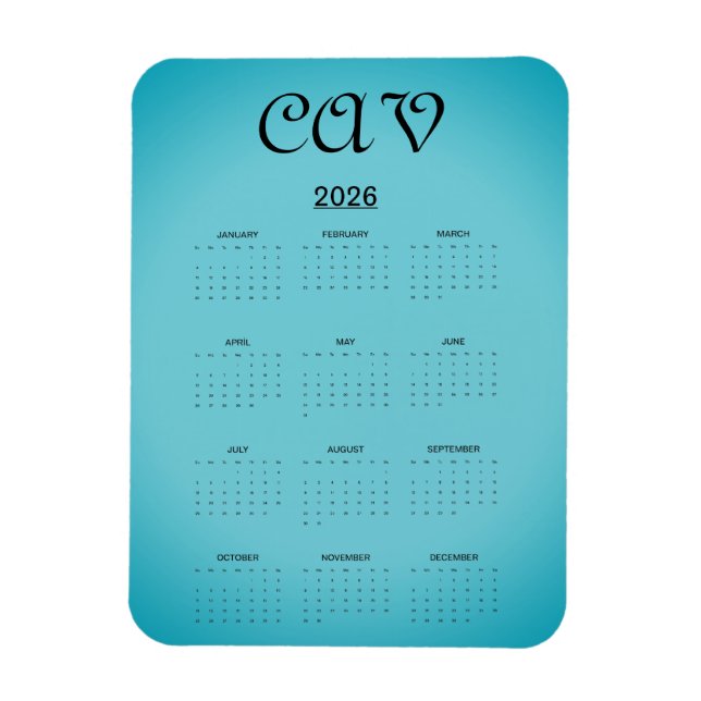 Recoleta Cornflower Blue  Magnet (Vertikal)