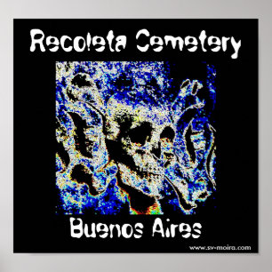 Recoleta kyrkogård, Buenos Aires (Solarized) Poster