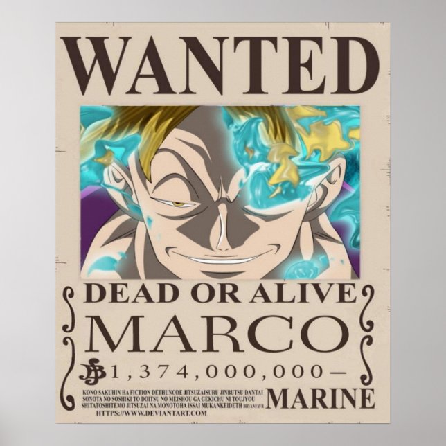 Recompensa Marco One Biet Poster (Framsidan)