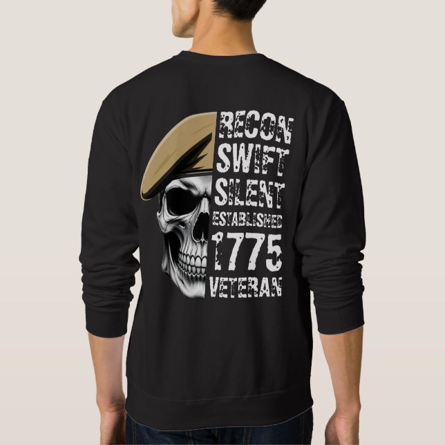 Recon Broderskap Veteran Lång Ärmad Tröja (Baksida)