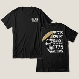 Recon Broderskap Veteran Skalle T Shirt