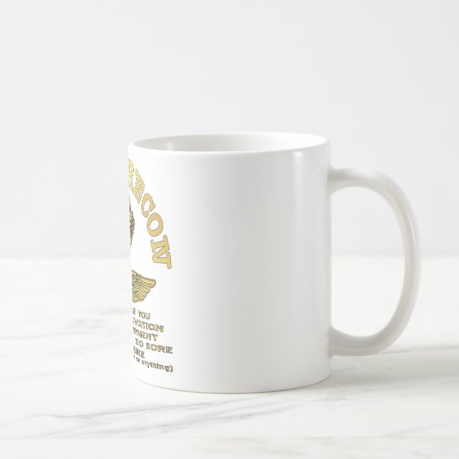 Recon styrka lovar vi dig…., kaffemugg (Höger)