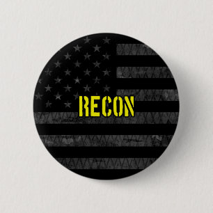 Recon Subdued American Flagga Knapp
