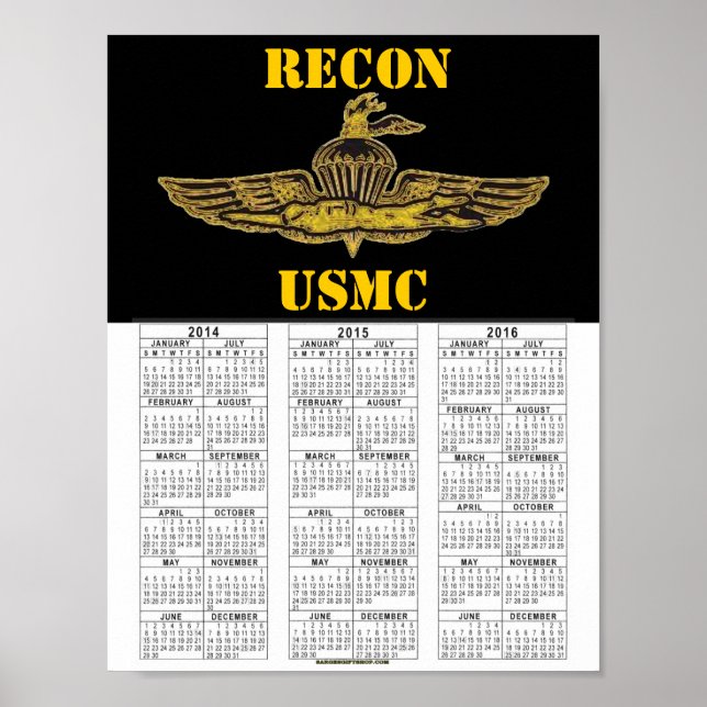 RECON USMC POSTER (Framsidan)