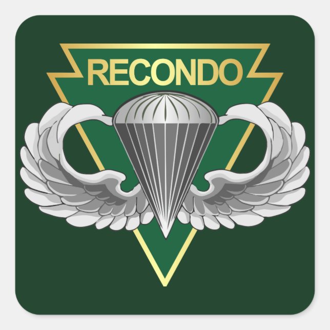 Recondo Fyrkantigt Klistermärke (Framsida)