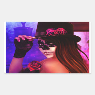 Recordando los Muertos klistermärkear Rektangulärt Klistermärke