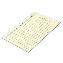 Recorder Music Teacher Musician Band Anteckningsblock