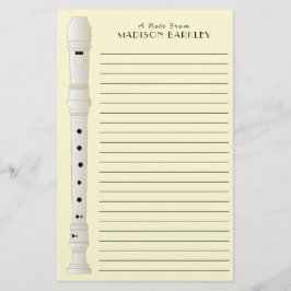 Recorder Music Teacher Musician Band Brevpapper