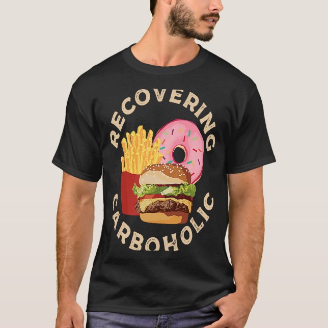 Recovering Carboholic T Shirt (Framsida)