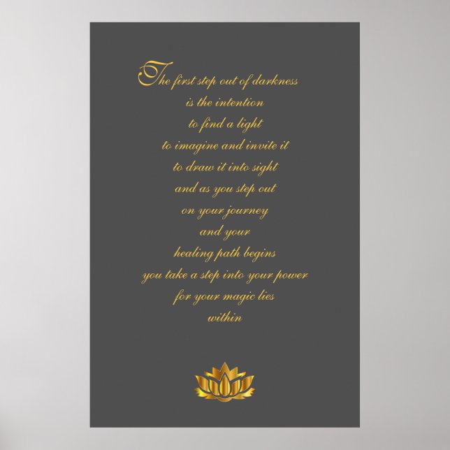 Recovery Dikt Art Poster (Framsidan)