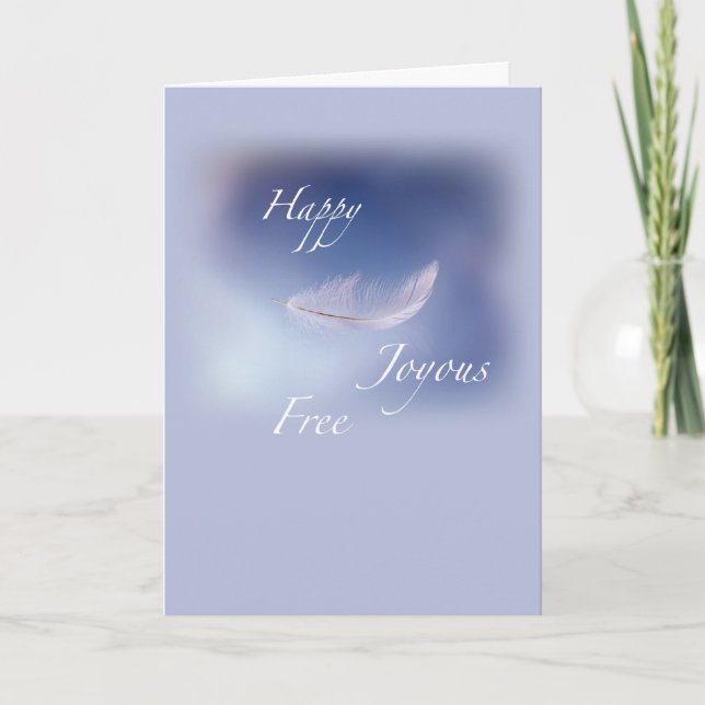 Recovery Lycklig Joyous Free Kort (Framsida)