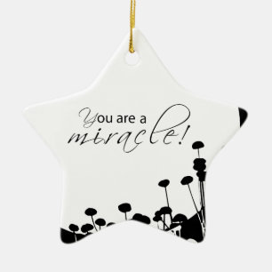 Recovery Miracle, Black and White Julgransprydnad Keramik