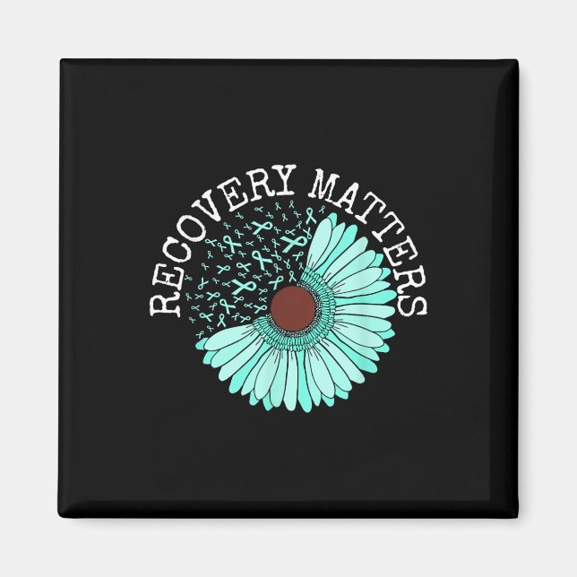 Recovery S Drug Alcohol Awareness Addence Ribbon Magnet (Framsidan)