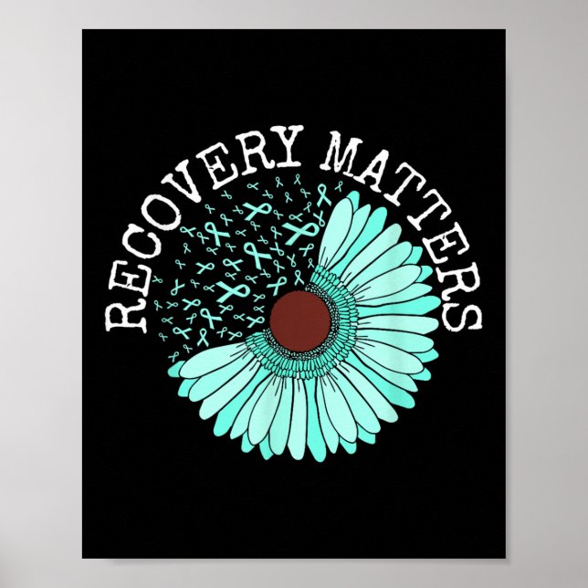 Recovery S Drug Alcohol Awareness Addence Ribbon Poster (Framsidan)