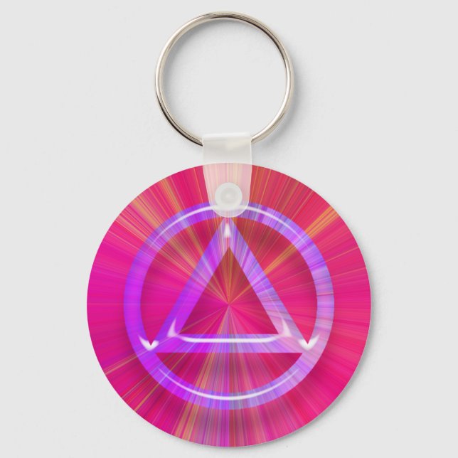 Recovery Sobriety Sober Keychain (Nyckelring) Nyckelring (Framsida)