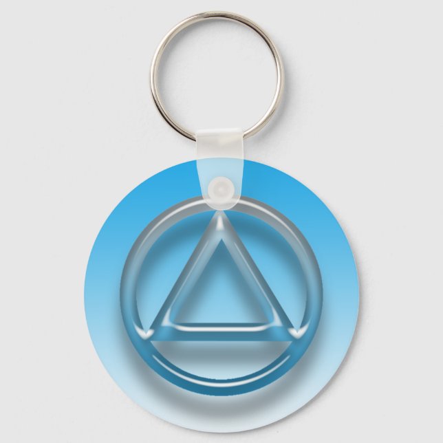 Recovery Sobriety Sober Keychain (Nyckelring) Nyckelring (Framsida)