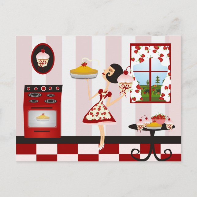 Recro Home Cooking Recept Vykort (Framsida)