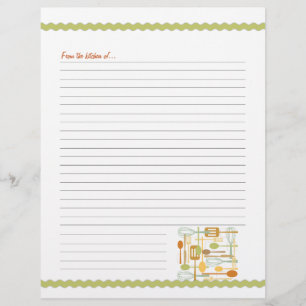Recro Kitchen Cooking Utensils Recipe Pages