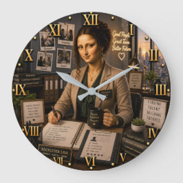 Recruiter Mona Lisa Stor Klocka
