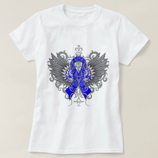 Rectal Cancer Coola Vingar Tee Shirt (Design framsida)