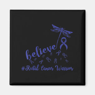 Rectal Cancer Warrior Dragonfly Tro Hope Magnet