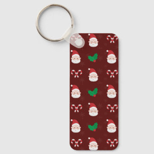 Rectangle Keychain Mönster, jul Nyckelring