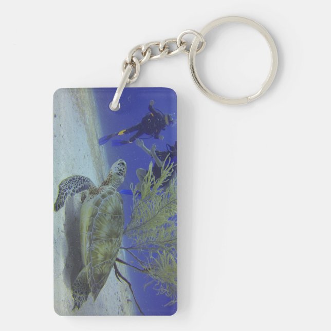Rectangle Keychain with Your Custom Photo on Both (Baksidan)