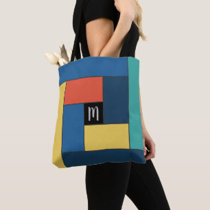 Rectangles Mönster (ver7) med Anpassningsbar Mono Tygkasse
