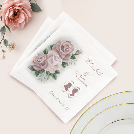 Recue Bridgerton Rosa ros Cameos Pappersservett