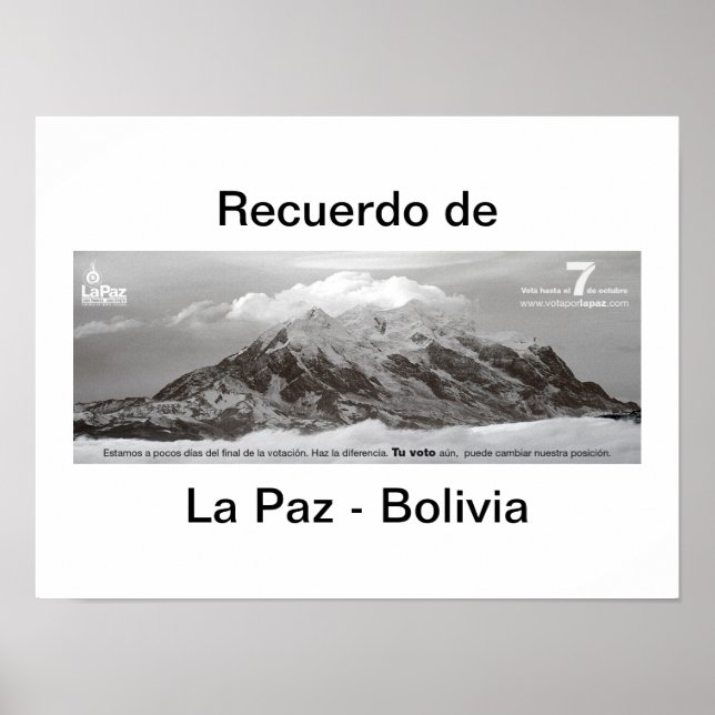 recuerdo de Las Paz Poster (Framsidan)