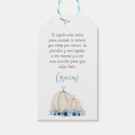 Recuerdo Oración Spain Baby Shower Favor Presentetikett