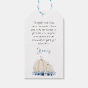 Recuerdo Oración Spain Baby Shower Favor Presentetikett