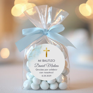Recuerdos de Bautizo Baptism Christening Favors Runt Klistermärke