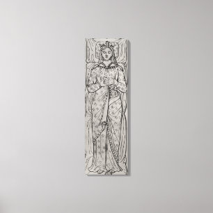 Recumbanten Eleanor av Aquitaine Canvastryck