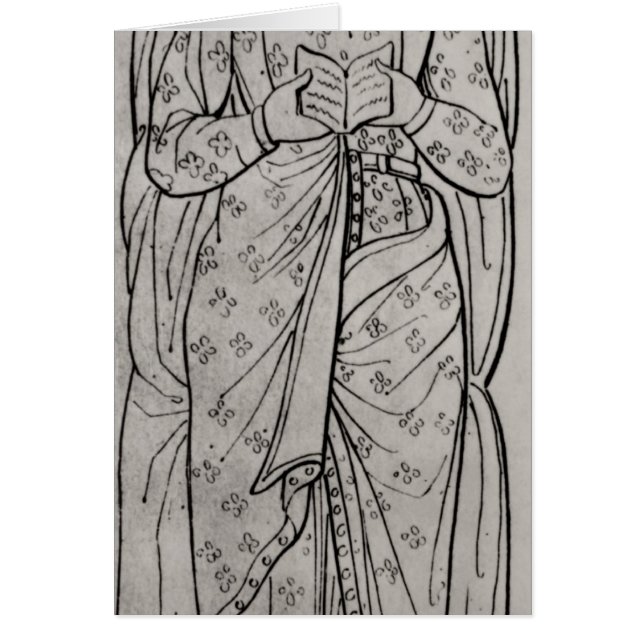 Recumbanten Eleanor av Aquitaine Hälsningskort (Framsidan)