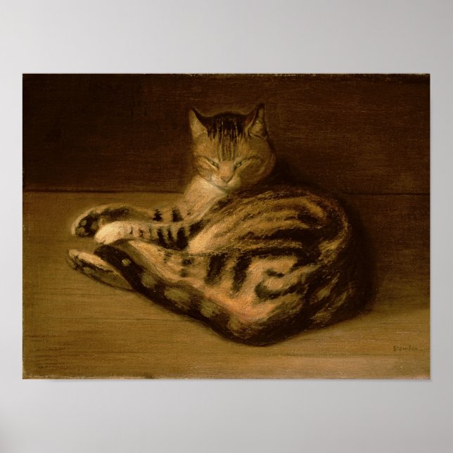 Recumbent Cat, 1898 Poster (Framsidan)