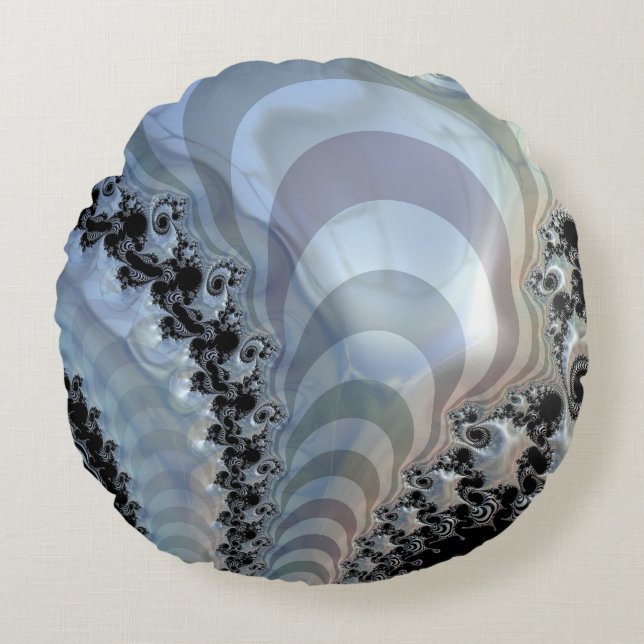 Recursive Realms Rund Kudde (Framsidan)