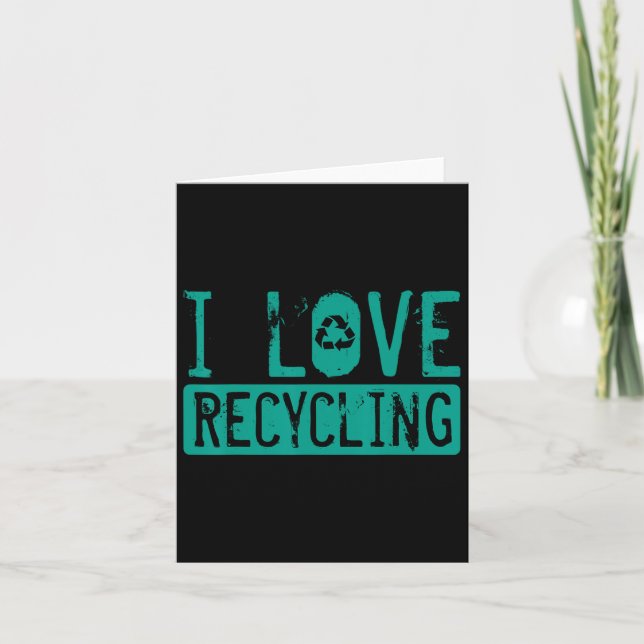 Recycling Environmentalist Activist Recyclist Eart Kort (Framsida)