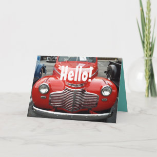 Red 1941 Classic Chevy Coupe Hej! Kort