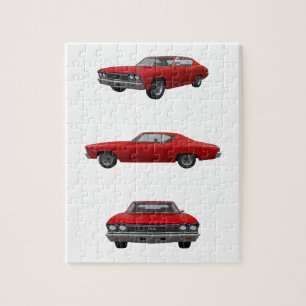 Red 1968 Chevelle SS: Pussel