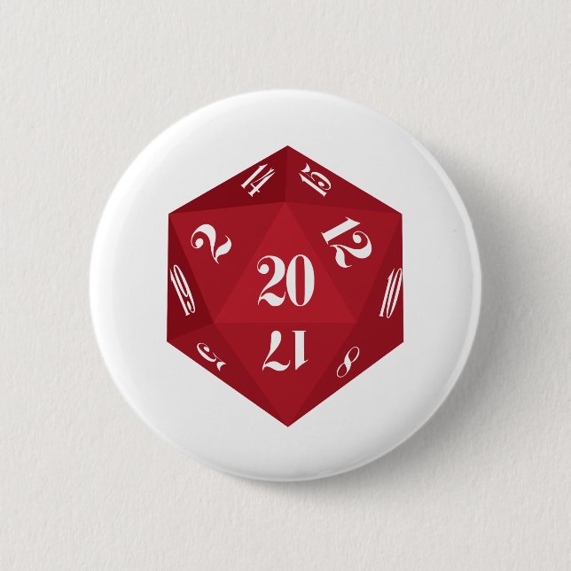 Red-20-Sided-Dice Knapp (Framsida)