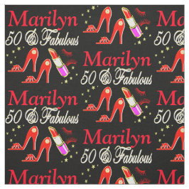 RED 50 & FABULÖS PERSONLIG FABRIC TYG