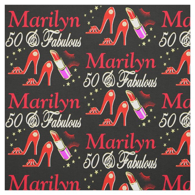 RED 50 & FABULÖS PERSONLIG FABRIC TYG (Provkarta)