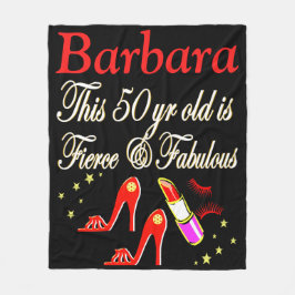 RED 50 OCH FABULÖS PERSONLIG FLEECE BLANKET