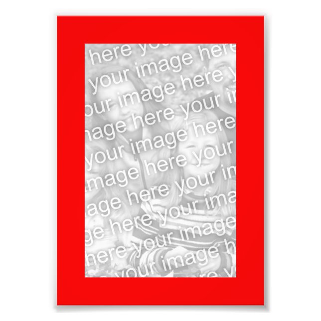 Red 5x7 Ram Photo Fototryck (Framsidan)