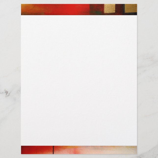 Red Abstrakt Anpassningsbar Letterhead (Framsida)