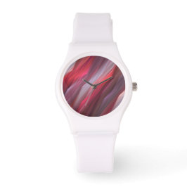 Red Abstrakt Fractal Watch Armbandsur