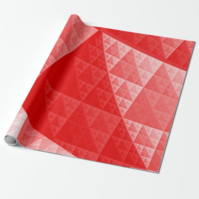 Red abstrakt mönster presentpapper (Utrullad)