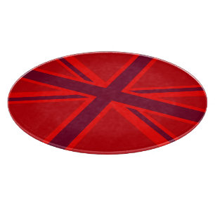 Red Accent Union Jack Design